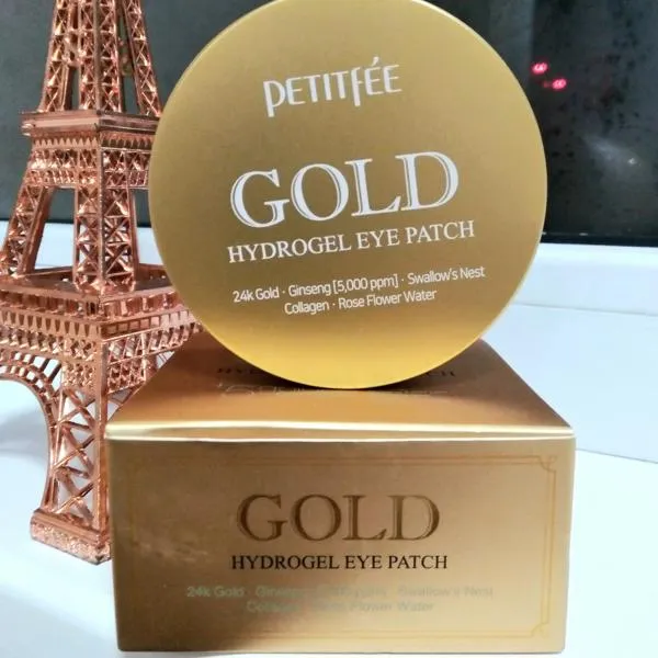 [พร้อมส่ง] สินค้านำเข้า ของแท้ 100 มาร์คใต้ตาไฮโดรเจล Petitfee, Gold