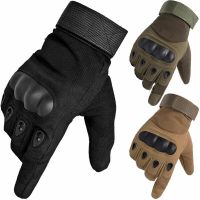 ♗❧❁ Motorcycle Gloves Men Tactical Military Hunting Shooting Knuckle Protection Sports Full Finger Cycling Bike Gloves Women Bicycle