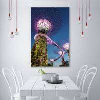 Supertree Grove At Gardens By The Bay ในสิงคโปร์งานศิลปะสำหรับบ้านกรอบภายในหรือไร้กรอบ1ชิ้น