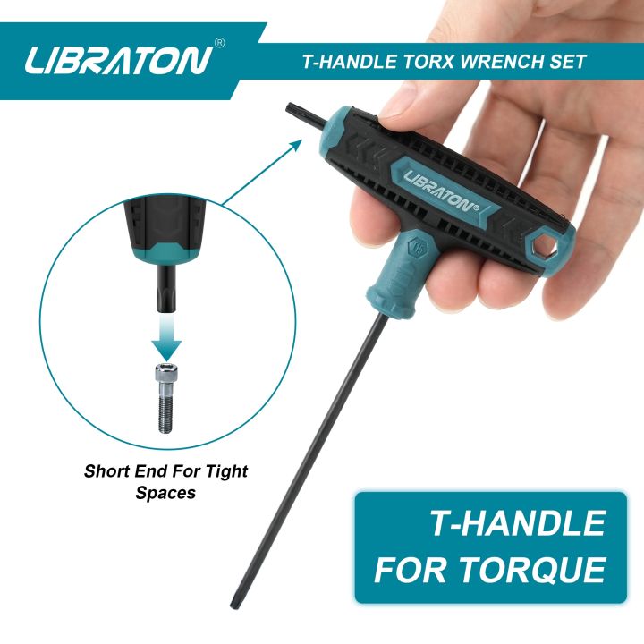 libraton-7pcs-t-handle-torx-key-set-t-handle-wrench-set-two-tip-design-t10-t40-suitable-for-torx-screws-auto-bike-repair-tool