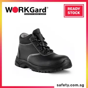 Mens black sale safety boots