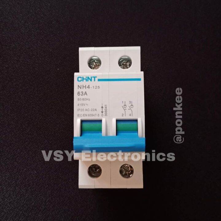 Original CHINT MCB Switch Disconnector Isolation Circuit Breaker NH4