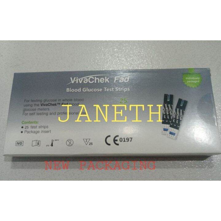 VivaChek Fad Blood Glucose Test Strips 25 | Lazada PH