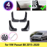 สำหรับ VW Volkswagen Passat B8 2015 2016 2017 2018 2019 2020 Mudguards Mudflap Fender Mud Flaps Splash Guards ด้านหน้ารถอุปกรณ์เสริม