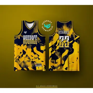 Needle Point - Custom Sublimated Basketball Jersey Set Yellow