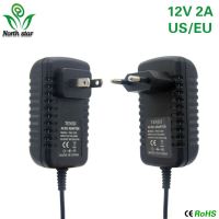 อะแดปเตอร์ไดรเวอร์ปลั๊กอิน2a Eu Us Ac110v เป็น Dc 12V แหล่งจ่ายไฟ Led 2a สำหรับหม้อแปลงไฟแถบไฟ Led Adapter24keys ตัวควบคุมไฟ Led