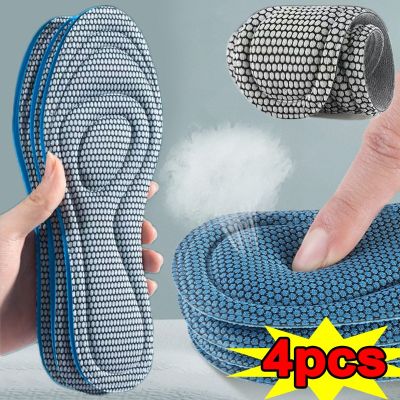 1/2pair Orthopedic Insoles for Shoes Memory Foam Antibacterial Deodorization Sweat Absorption Insert Sports Running Cushion Pads Shoes Accessories