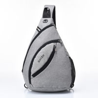 Small Gray Sling Crossbody Backpack Shoulder Bag for Men Women, Lightweight One Strap Backpack Sling Bag Backpack for Hiking Wal