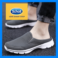 TOP☆Scholl รองเท้าผู้ชาย Scholl รองเท้าผ้าใบรองเท้าผู้ชาย Scholl ผ้าใบรองเท้าผู้ชาย Scholl Kasut Scholl สไลด์ Man Loafers Scholl ผู้ชาย Scholl ขนาดใหญ่46 47 48รองเท้าแตะครึ่งรองเท้าแตะแบนผู้ชายแฟชั่นรองเท้าแตะลำลอง-AS2022