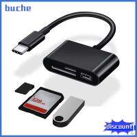 BUCHE แล็ปท็อป แฟลชไดรฟ์ดิสก์ การถ่ายโอนข้อมูล ไมโคร USB เครื่องอ่านการ์ด อะแดปเตอร์ OTG USB Type-C