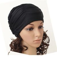 Sexy lady lady girl long hair shawl elastic shower cap elastic shawl swim cap beach sports folding swim cap large swimming cap