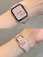 Slim Leather Strap For Apple Watch Band 45MM 49MM 41MM 44MM 42MM 38MM 40MM Correa Bracelet Iwatch Series Ultra 7/8/SE/6/5/4/3