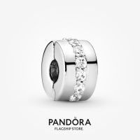 Official Store Pandora Clear Sparkling Row Clip Charm