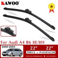 ZZOOI KAWOO Wiper Front Car Wiper Blades For Audi A4 B6 8E/8H October 2000 - Nov. 2003 Windshield Windscreen Window 22"+22" LHD RHD