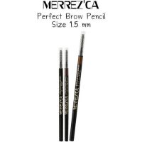 Merrezca คิ้วสลิม(แท้) เมอร์เรซกา เพอร์เฟค โบรว์ Merrezca Perfect Brow Pencil 1.5mm ดินสอเขียนคิ้ว ออโต้ เขียนง่าย ติดทน