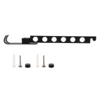 Foldable Coat Hooks, Wall Coat Rack Wall Hooks Folding Hooks for Balcony Bathroom Laundry Room (Black, 1 Piece)