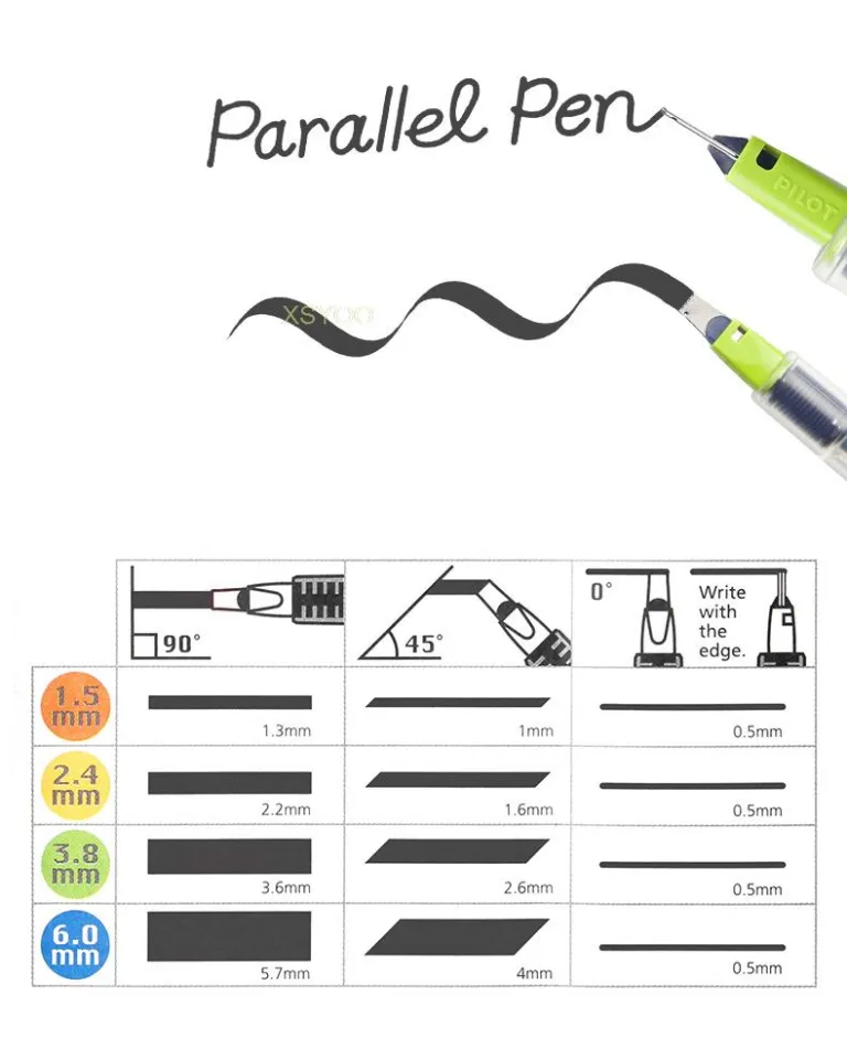 Japan Pilot Parallel Pen English Calligraphy Comics Gradient Brush