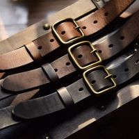 เข็มขัดหนังวัวแท้ นำเข้าจากอิตาลี Genuine Leather Belt made in Italy