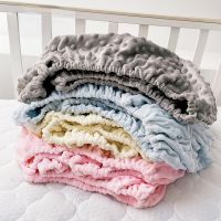 Soft Warm Baby Bed Sheet Crib Newborn Bedding Set for Children Kids Bubble Mattress Baby Bed Linen Cover Blanket Winter Sabanas