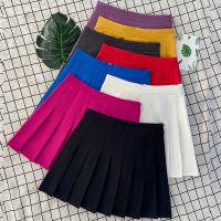 【CC】✹✖  Woman Pleated Skirt 2023 A-line Female Waist Fashion Kawaii Korean Short Safety Pants XS-3XL