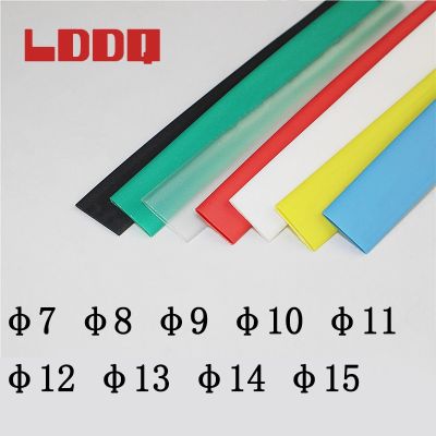 LDDQ 10m Heat Shrink Tube Insulation Sleeves Inner Diameter 7/8/9/10/11/12/13/14/15mm Ratio 2:1 Shrinkable Tubing PE Tubes Cable Management