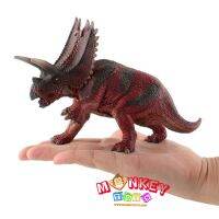 Monkey Toys - โมเดล ไดโนเสาร์ Pentaceratops แดง ขนาด 17.00 CM (จากหาดใหญ่)