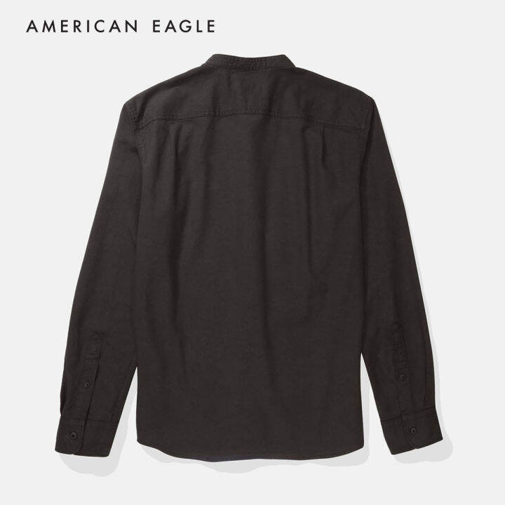 american-eagle-band-collar-twill-button-up-shirt-เสื้อเชิ้ต-ผู้ชาย-คอจีน-nmsh-015-2388-410