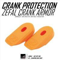 ยางกันรอยขาจานหน้า ZEFAL : CRANK ARMOR สีส้ม