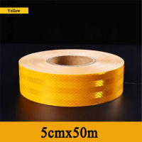 5cmx50mRoll Truck Reflective Safety Tape Warning Night Light Reflector Sticker