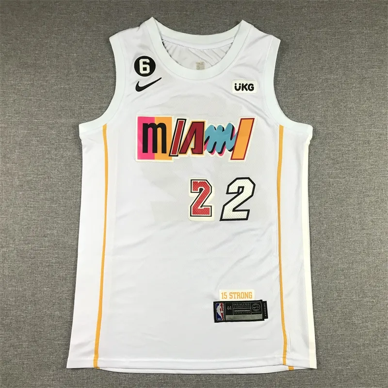 2023/24 Miami Heat BUTLER #22 Red NBA Jerseys 热压