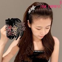 Toothed Headband Velvet Rhinestone Star Toothed Hair Band Women Hair Band Hoop