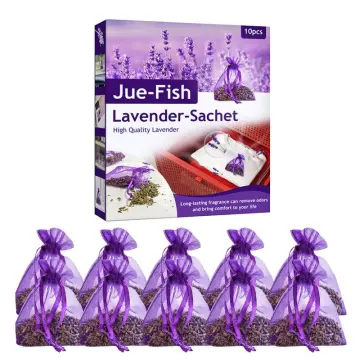 Lavender Sachet Bags - Moth Repellent Sachets (10 Pack) Home Fragrance for  Drawers and Closets. Natural Clothes Moths Repellant Dried Lavendar Flowers