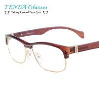 【New】 Men Vintage TR90 Medium Eyeglasses Frame Woman Rectangle Full Rim Lightweight Glasses For Reading Prescription LENS