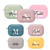 Customized Case for Airpods 3 Matte Soft Cover for Apple Airpods 1 2 Pro 2th Personalised Name Pink Bluetooth Earphones Cover Wireless Earbud Cases