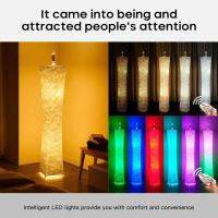 With Remote Control Party LED Floor Lamp Slim Waist Atmosphere Office Living Room RGB Color Changing Brightness Adjustable 2.4G