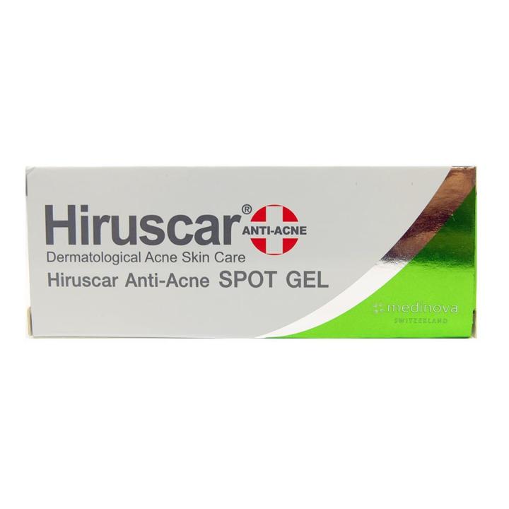 hiruscar-ฮีรูสการ์เจลดูแลปัญหาสิวใช้แต้มสิว-anti-acne-spot-gel-4g-ดูแลปัญหาสิว