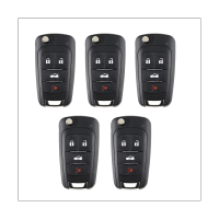 สำหรับกุญแจรีโมทสาย Xkbu01en Xhorse 4ปุ่มสำหรับสไตล์ Buick สำหรับ VDI Key Tool 5ชิ้น/ล็อต