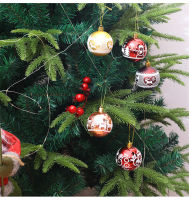 9 pieces Plastic Christmas Balls Ornament 6cm Hang Pendant Ball Indoor New Year Xmas Tree Decor Home Christmas Decoration