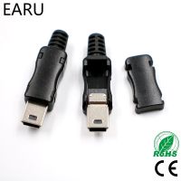 【Booming】 Guangzhou Cheng Run Technology Co Ltd 10ชิ้นมินิ USB 5ขา T พอร์ตชายเสียบซ็อกเก็ตเชื่อมต่อพลาสติกปกสำหรับ DIY Dropshipping ด้านบน SDA ข้อมูลสายเคเบิลสาย