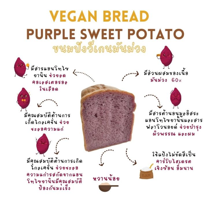 vegan-purple-sweet-potato-ขนมปังวีเกน-เจ-มังสวิรัต-มันม่วง-หวานน้อย-540-กรัม