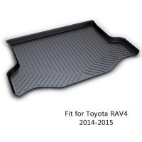 1Set Car Cargo rear trunk mat For Toyota RAV4 2014 2015 Car-styling Boot Liner Waterproof carpet Anti-slip mat Accessories