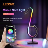 Smart Music Note Light christmas decoration 2022 Table Lamp Bedside Wall Bedroom LED Nightlights Holiday gift APP Remote Control