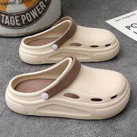 Sandals Man’s Summer 2022 New Breathable Beach Shoes Flip Flops Removable Insole Eva Slippers Womens Sandals Fashion Hollow Out House Slippers