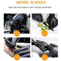 tdfj 10Pcs Disposable Nitrile Gloves Household Cleaning Safety Tools Gardening