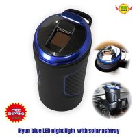 hot！【DT】™  Car Ashtray Holder Cup with light solar auto accessories universal luminous lager-caliber ashtray car styling