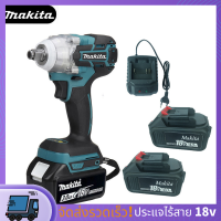 Makita ในสต็อกจัดส่งทันที สว่านแบตไร้สาย สว่านไฟฟ้า 18V แบต 2 ก้อน 5*ซ็อกเก็ตประแจ Brushless Electric Impact Wrench ประแจไฟฟ้า 2 แบตเตอรี่ลิเธียม