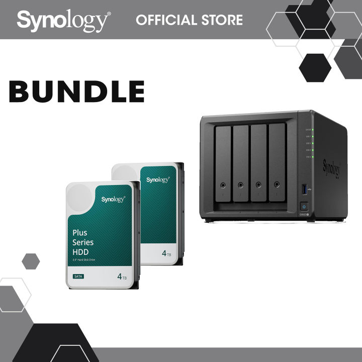 Synology Bundle DS923+ 4x HDD 8To HAT 3300-8T - Serveur NAS