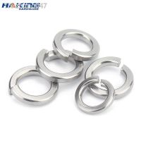 10/ 50/ 100pcs Spring Split Lock Washer Elastic Gasket M1.6 M2 M2.5 M3 M4 M5 M6 M8 M10 M12 M16 M24 M27 M30 A2 Stainless Steel