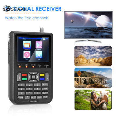 WS6906 Digital Satellite Finder 3.5 "จอแสดงผล LCD ข้อมูล Digital Signal Finder Meter พร้อมกระเป๋าป้องกัน/ที่ชาร์จแบตในรถ,950MHz-2150MHz