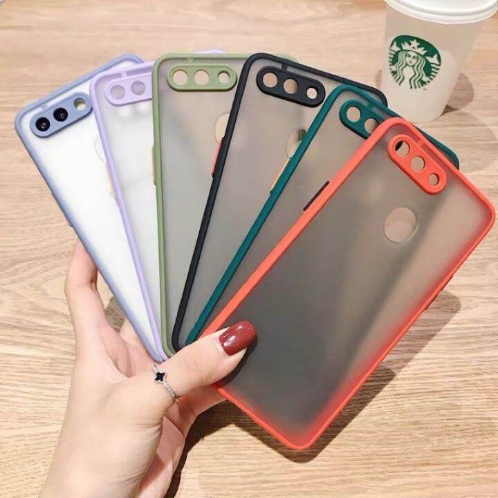 พร้อมส่ง-เคส-oppo-f9-เคสออฟโป้-f9-เคสขอบสี-กันกล้อง-case-oppo-f9-เคสกันกระแทก-เคสโทรศัพท์oppof9